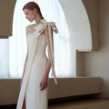 Fall In Love Dress Custom Simple Wedding Dress Satin Bridal Gown Vestidos De Novia Women Formal Evening Dress Party Dress