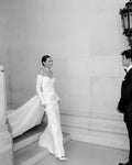 Simple Satin Off Shoulder Mermaid Wedding Dress A-Line Tulle Long Sleeves Bridal Gowns Sexy Back Sweetheart Vestidos De Novia