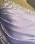 Fall In Love Wedding Dress Scoop Neck Beads Vestidos De Novia Mermaid Satin Bridal Gown Long Formal Evening Dress