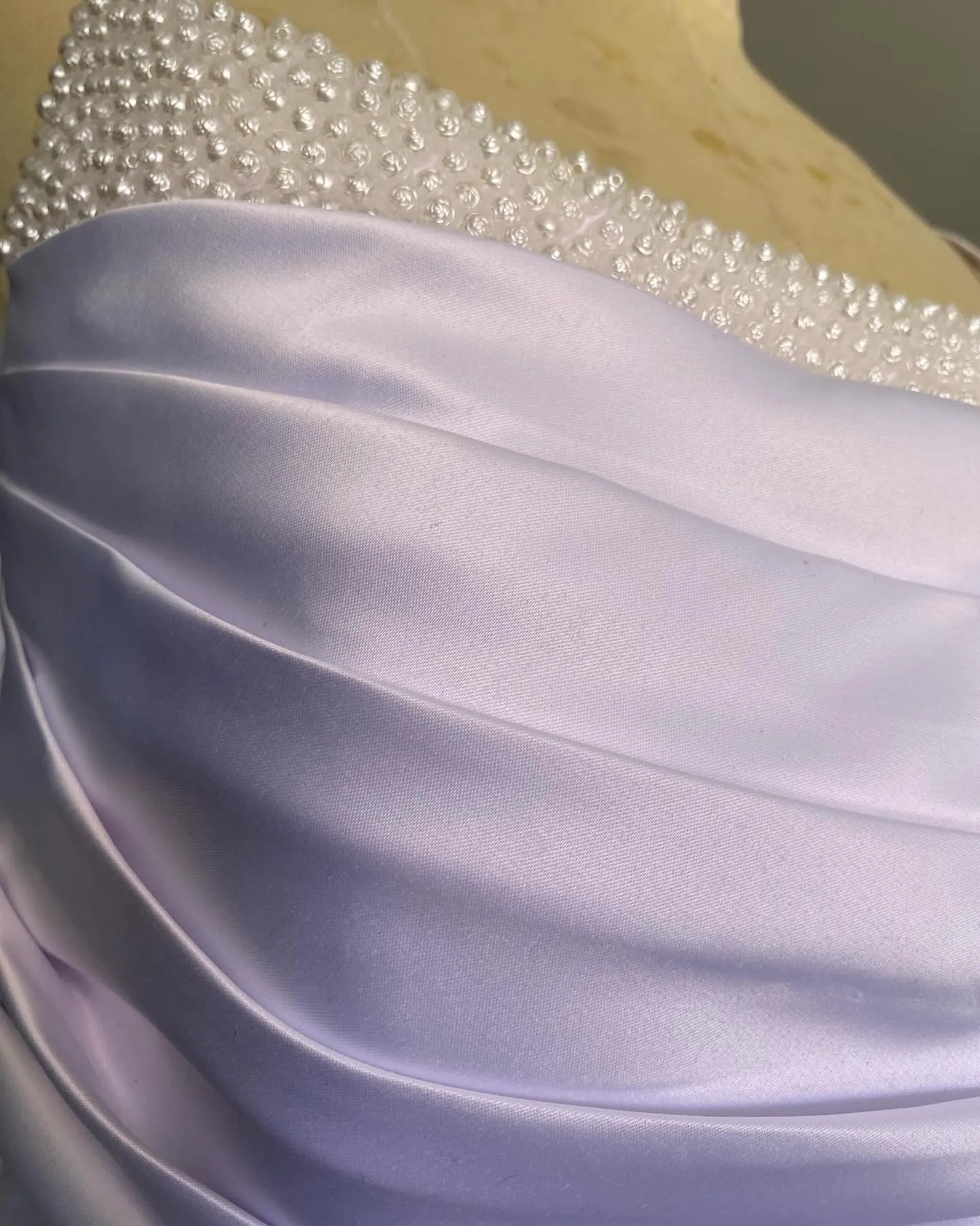 Fall In Love Wedding Dress Scoop Neck Beads Vestidos De Novia Mermaid Satin Bridal Gown Long Formal Evening Dress