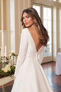 Boat Neck Ball Gown Wedding Dress Off the Shoulder Simple Vestido De Noiva Zipper Vestidos De Novia Custom Made