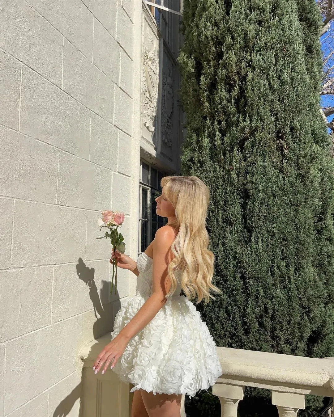 Sparky Sexy A-Line Mini Wedding Dresses 3D Flowers Sweetheart Sequins Short Bridal Gowns Vestidos De Novia Custom Made