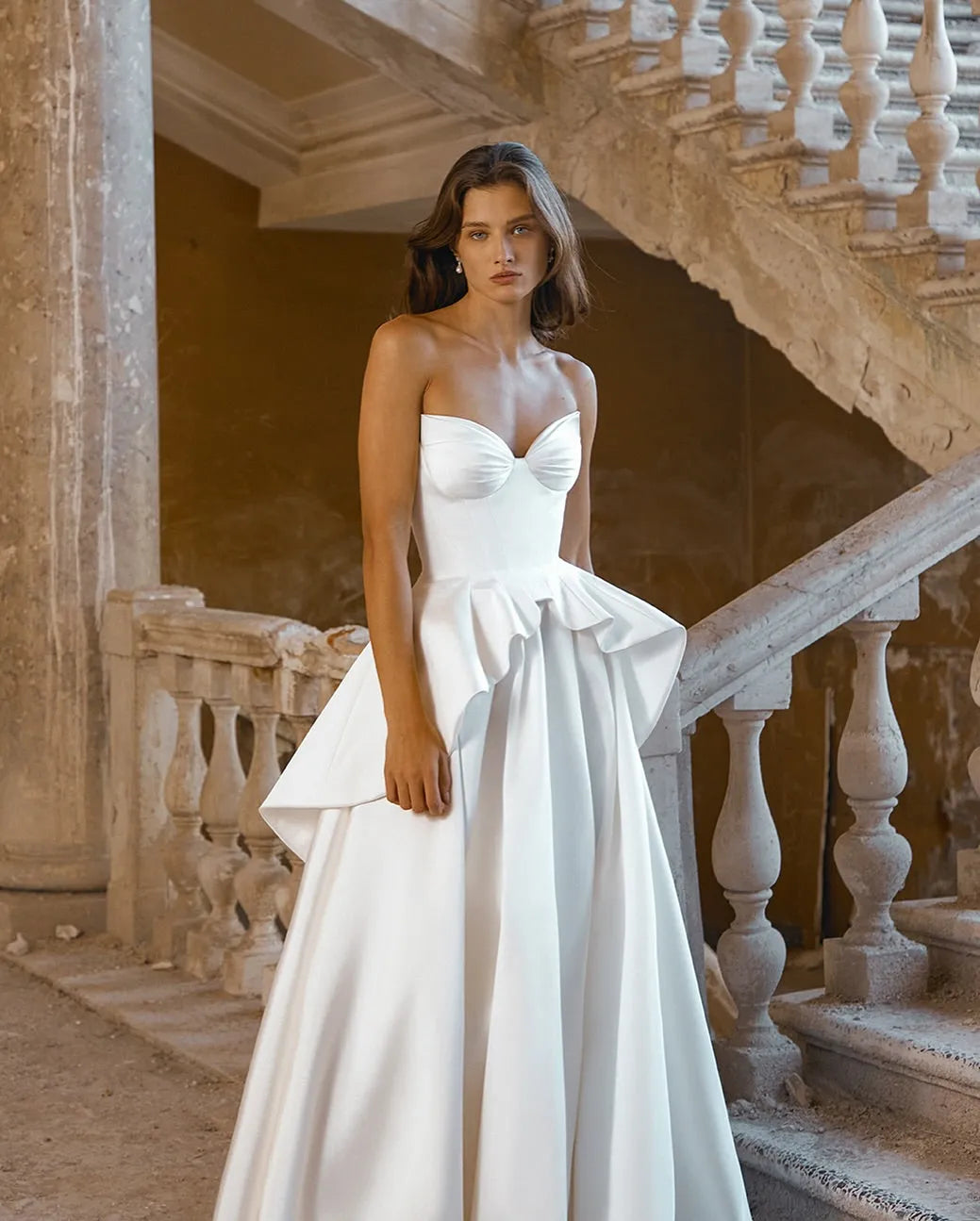 White A-Line Wedding Dresses Sweetheart Ruffled Wedding Gowns Boho Bridal Prom Dress bestidos de novia Customsized