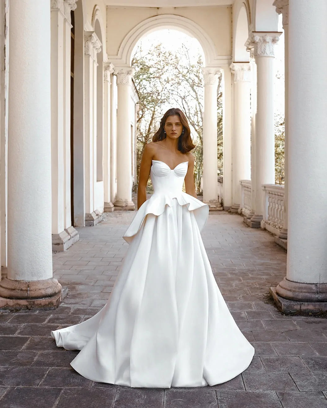 White A-Line Wedding Dresses Sweetheart Ruffled Wedding Gowns Boho Bridal Prom Dress bestidos de novia Customsized