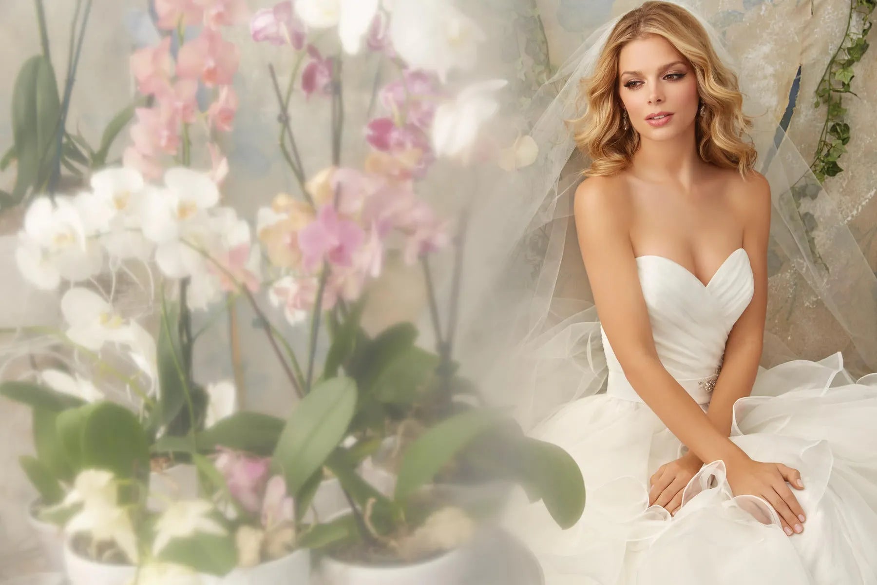 Elegant Wedding Dresses For Woman Sweetheart Lace Bodice Ruffles Ball Gown Skirt Princess Shiny Sequined Belt Vestidos De Novia