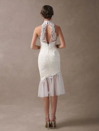 Satin Fabric Zip On Back Ankle Length Wedding Dress Vestido De Novia Mermaid Satin Bow Satin Court Train Sleeves Bridal Gowns Modern Princess White