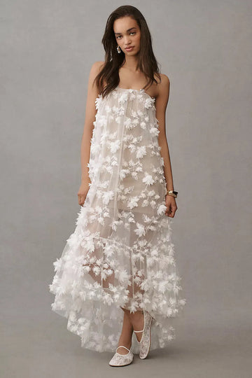 Athena Strapless Sheer Midi Dress