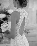 Open Back and Slim Silhouette Wedding Dress Vestido De Novia Modern Princess Bridal Gown Bow Satin Court Train Mermaid Satin