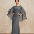 Customized Formal Mother Dresses Mermaid Bride Party Dress Lace Crystal Floor Length Elegant Occasion Gown robes invitée mariage GRAY