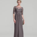 Mother Of The Bride Dress - Formal Customized Mother of Dresses Appliques Evening Gowns A Line Elegant Party Dress Lace Half Sleeve robes invitée mariage