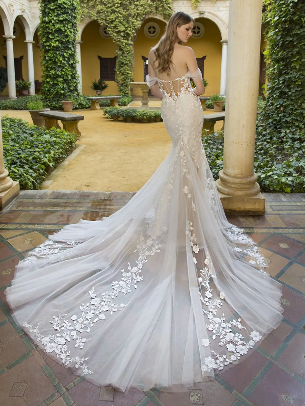 Elegant Mermaid Wedding Dresses Women Open Back Sweetheart Off The Shoulder Bridal Gowns Sweep Train Vestidos De Novia