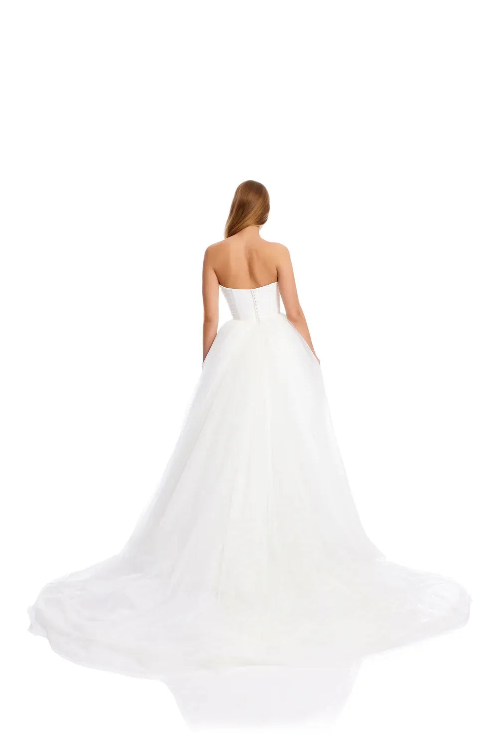 Beach Wedding Dresses A Line Strapless Tulle Bride Gowns Vestido de novia Sweetheart Neck Corset Bridal Dress