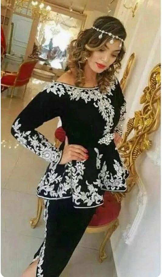 3 Pieces Traditional Algerian Dress Evening Dresses Mermaid Side Split Prom Party Gowns Lace Caftan Outfit Custom Made