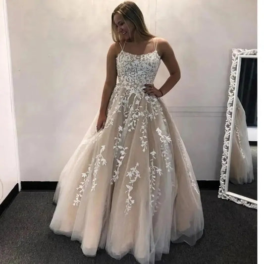 New Simple Lace Boho Wedding Dress Lace Up Plus Size Custom Made Sexy A Line Bridal Dresses Vestido De Noiva Robe De Mariee Custom Color