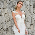 LoveDress Mermaid Wedding Dress Sexy See Through Back Sleeveless Lace Appliques Wedding Gowns For Bride Vestidos De Noiva