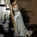 Simple Sweetheart Jumpsuit Wedding Dress Long Sleeves Pant Suit Bridal Gown With Belt Plain White Floor Length vestidos de novia As Picture