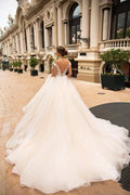 Sexy Backless Off Shoulder Wedding Dress Lace Appliqued A Line Country Bridal Gowns Boho Wedding Dress Plus Size suknia slubna