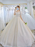 Light Simple Wedding Dress Princess Bride Dress Shiny Ball Gown Wedding Dress Vestido De Noiva