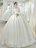 Light Simple Wedding Dress Princess Bride Dress Shiny Ball Gown Wedding Dress Vestido De Noiva