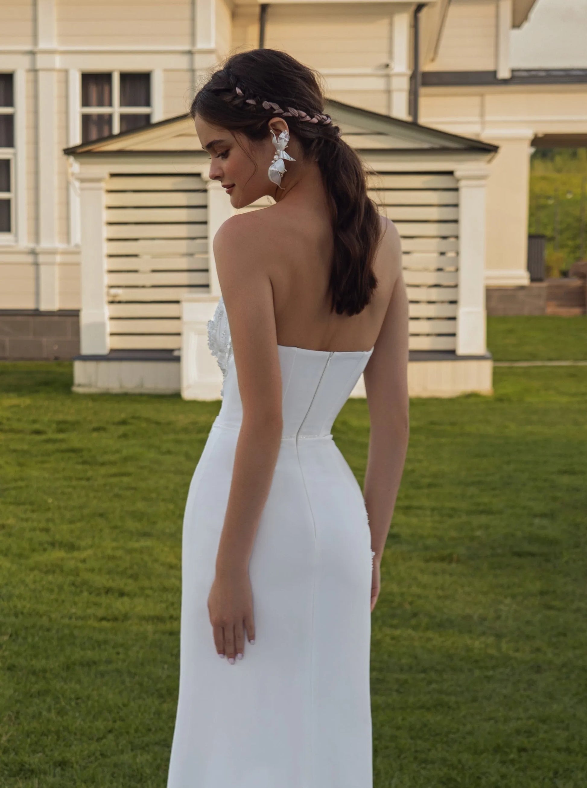 Sexy Sleeveless Backless Wedding Dress Sparkly Sequins Appliques Bride Robe Elegant Long Bridal Gown Robe De Mariée