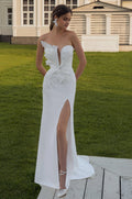 Sexy Sleeveless Backless Wedding Dress Sparkly Sequins Appliques Bride Robe Elegant Long Bridal Gown Robe De Mariée Custom Color