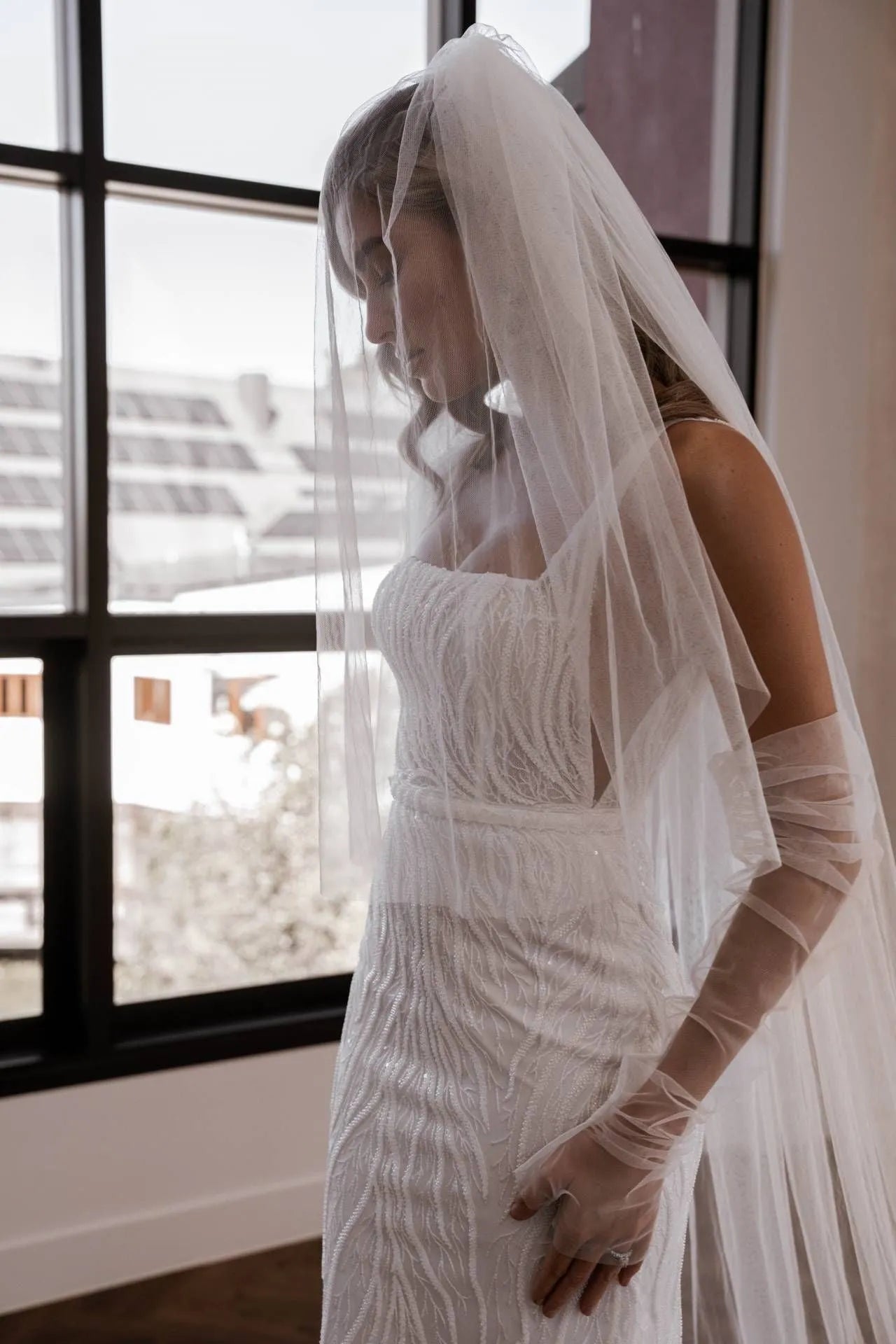 Lace Spaghetti Strap Mermaid Wedding Dresses Square Collar Beading Backless Court Train Bridal Gowns Boho Custom Made