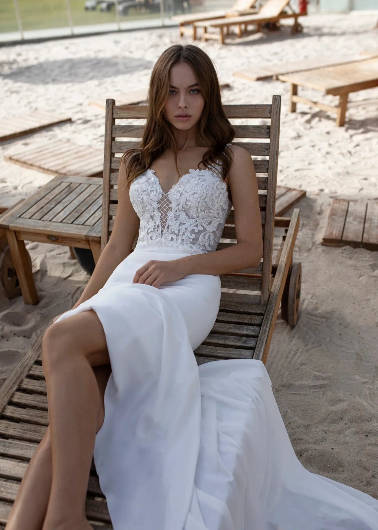 Elegant Mermaid Wedding Dress Lace Open Back Sweetheart Spaghetti Straps Bridal Gown Sweep Train Vestidos De Novia