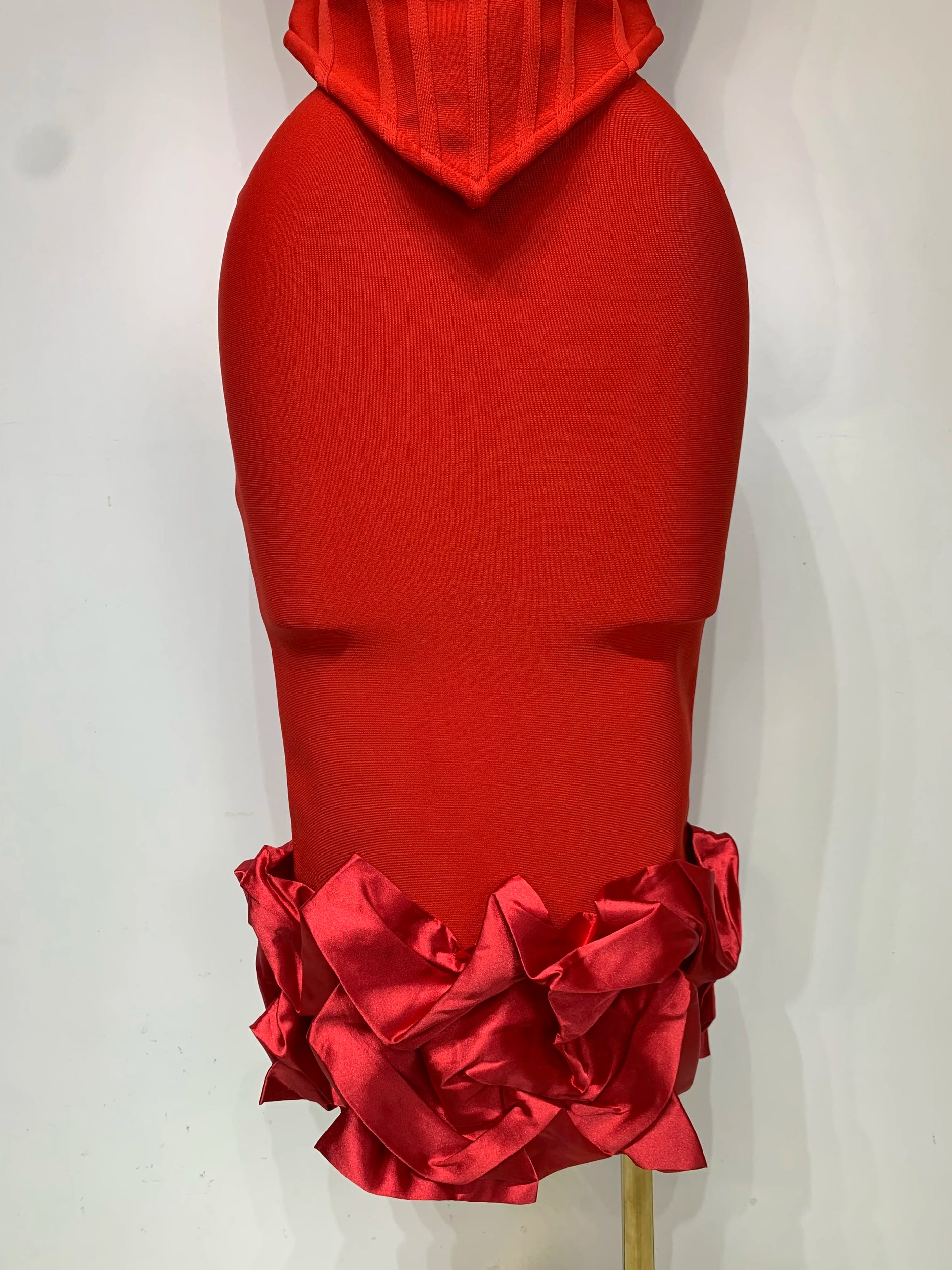 Women Sexy One Shoulder Mesh Splice Red Two Pieces Skirt Bandage Set 2025 Celebrity Designer Fashion Evening Party Women's Set