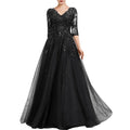 Elegant Formal Mother Of The Bride Dress A Line Tulle Applique New Floor Length Wedding Party Gown Vestidos Para Madrina