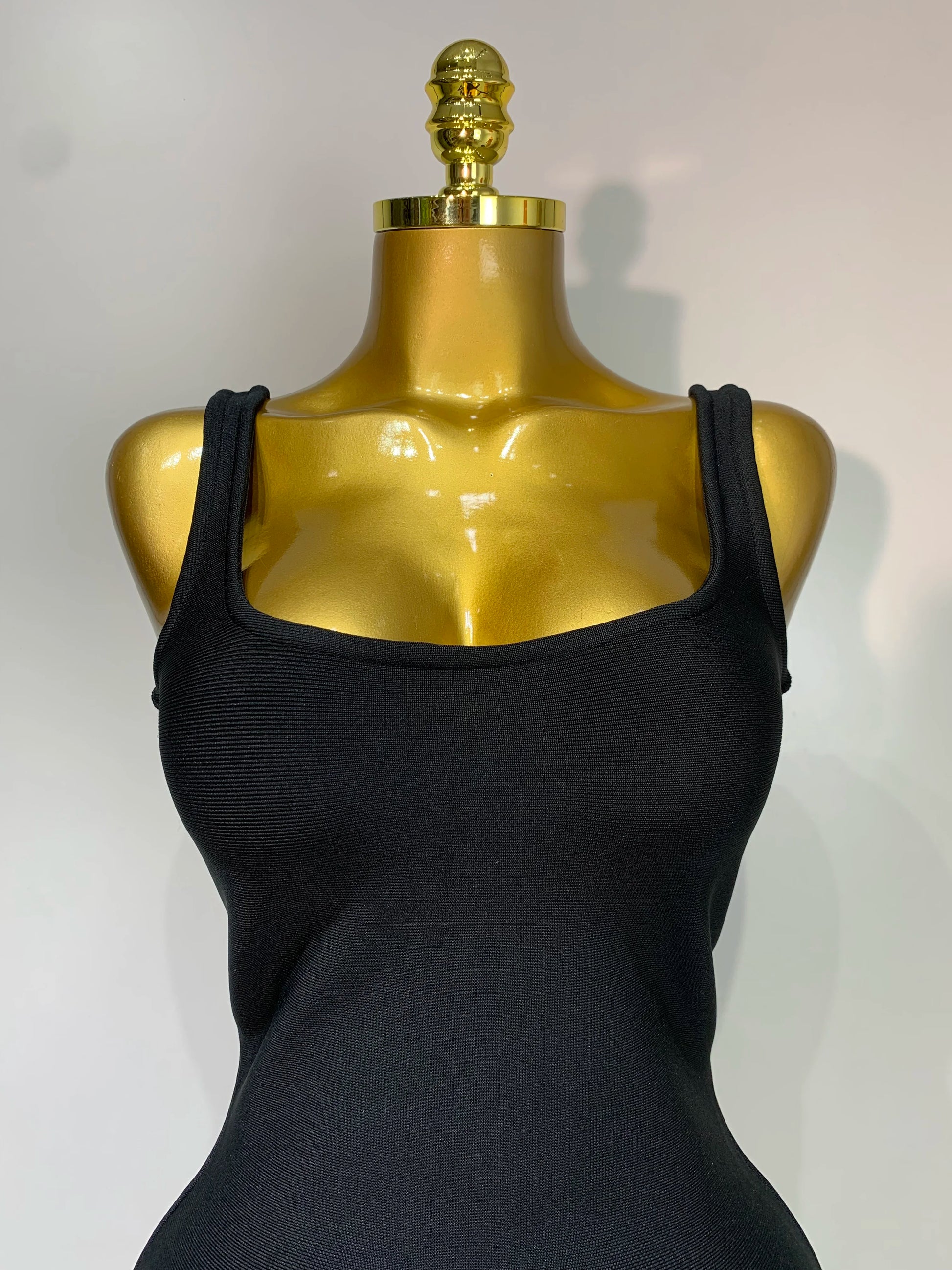 Women Black Sleeveless Ruffles Patchwork Maxi Bandage Dress 2025 Celebrity Elegant Evening Party Gowns Fashion Show Outfit