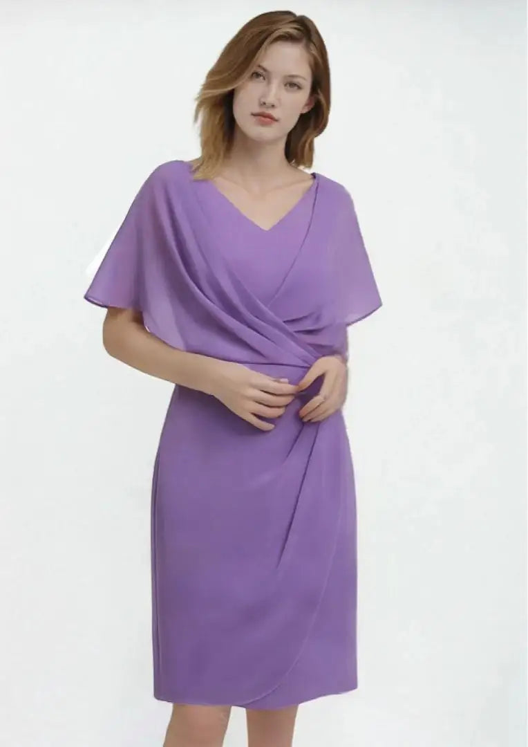 Wedding Gowns Mother Of The Bride Dresses Purple Knee Length