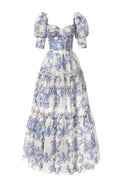 Amanda Lace Embroidery A-line Prom Dress Sweetheart Puff Sleeve Elegant Sheath Tulle vestidos de festa