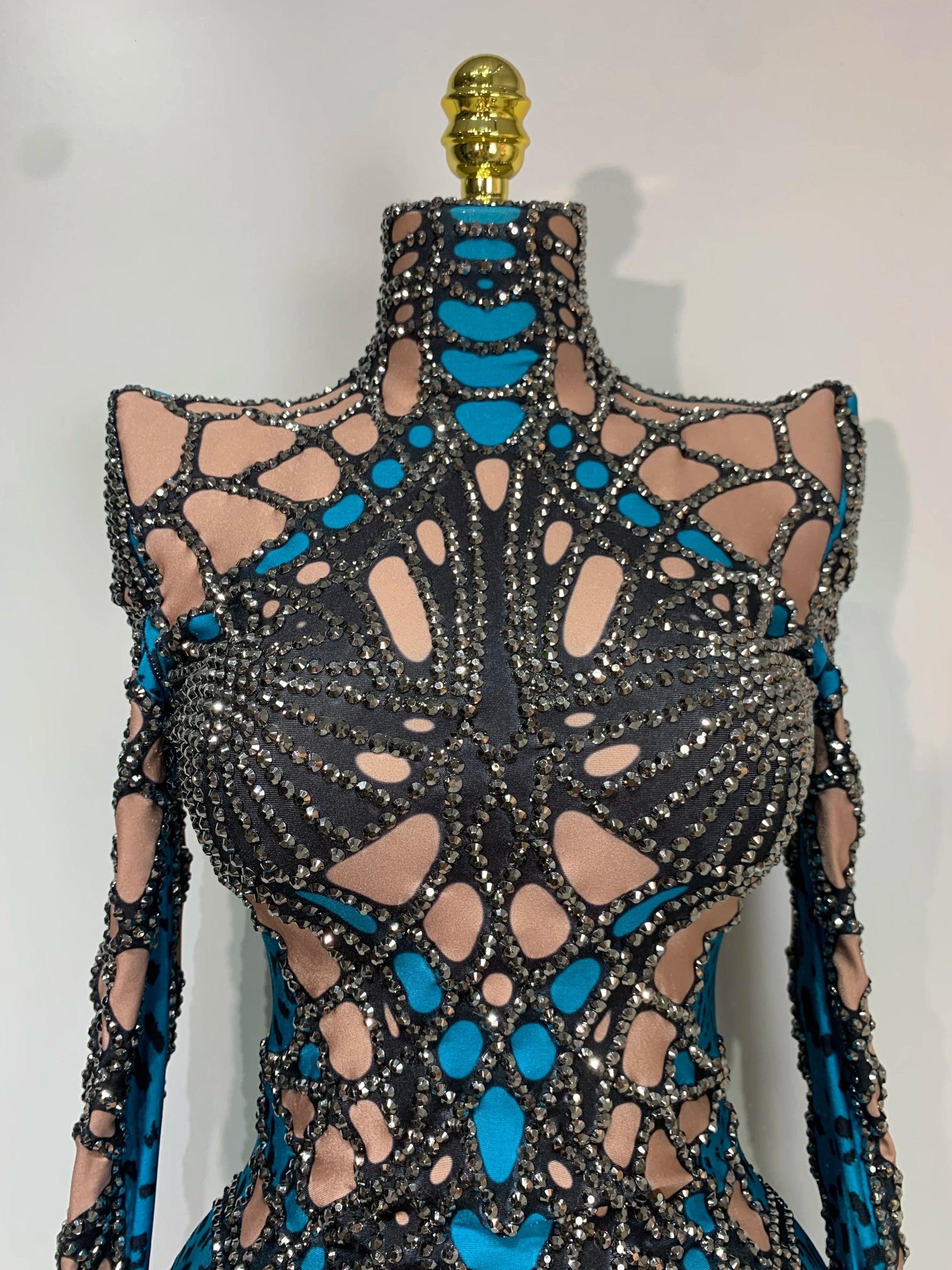 Sexy Stage Sparkly Rhinestones Bodysuit Dance Costume Party Bar Show Performance drag queen Outfit Cosplay Halloween Clothing