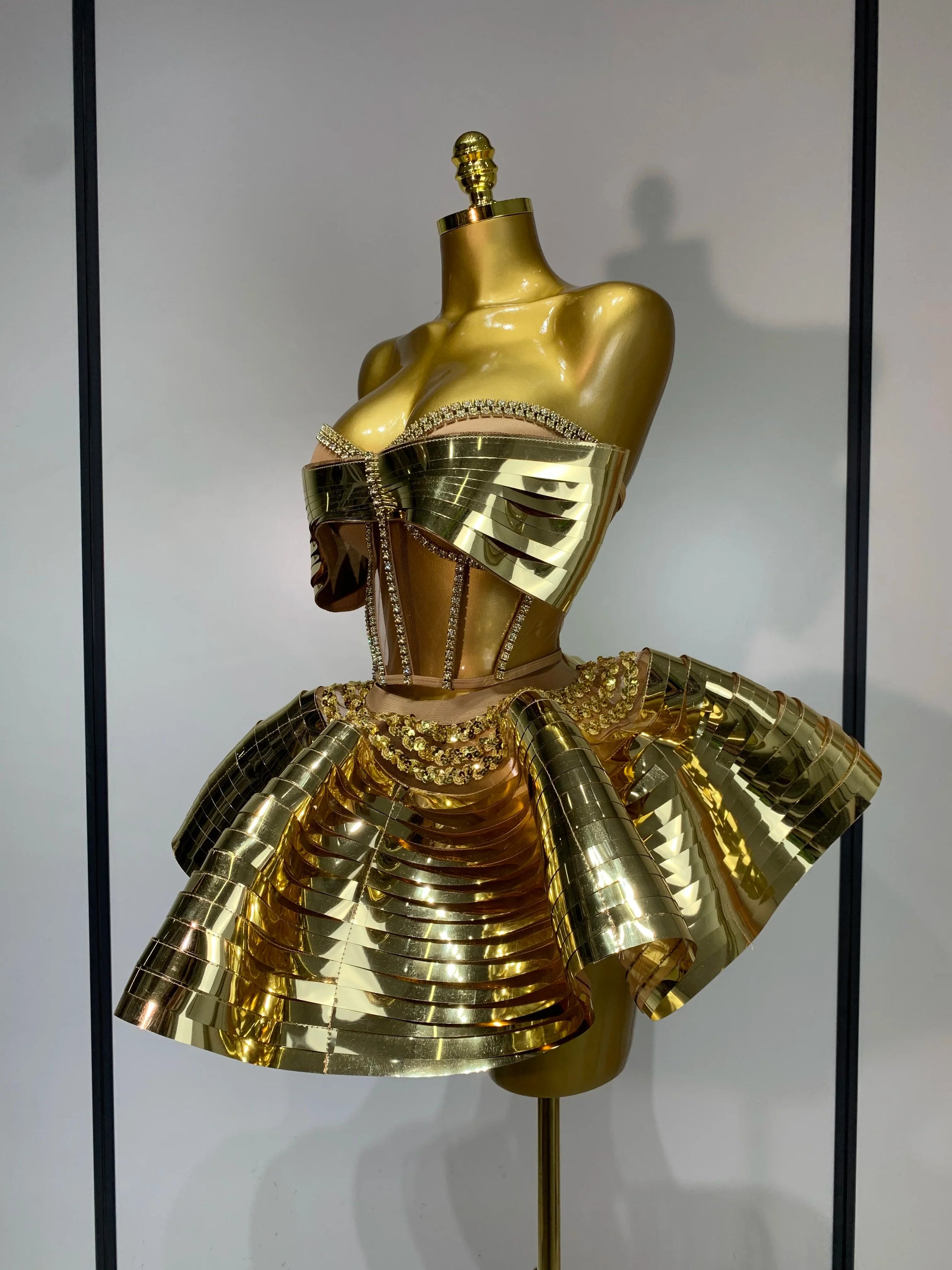 Women Stage Performance Costume Two Piece Set Silver Sequins Rhinestone Fancy Outfit Sexy Backless Shiny Birthday Party Dresses