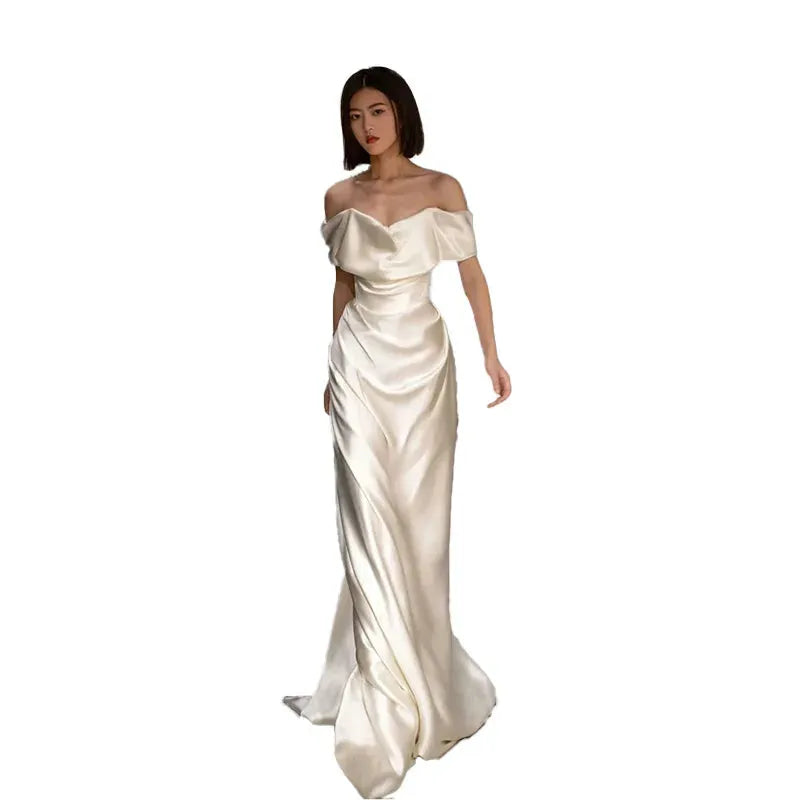 Korea Style Wedding Dresses Strapless Backless Wedding Gowns Zipper Bridal Dress Sleeveless Vestido De Noiva robe de mariée