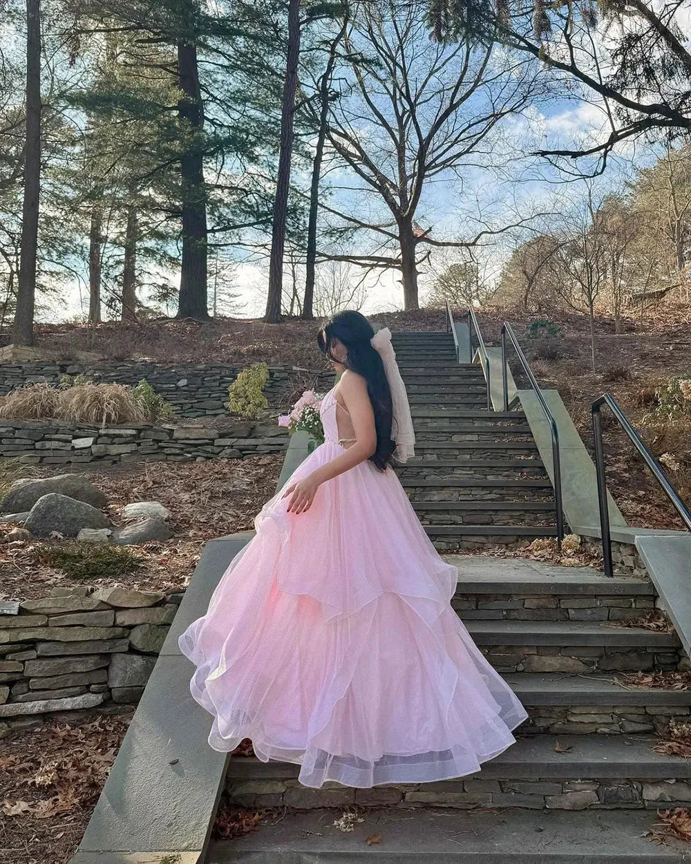 Glitter Pink Wedding Dresses Princess Bride Dresses Formal Ruffles Ruched Bridal Gowns A Line Brides Dresses