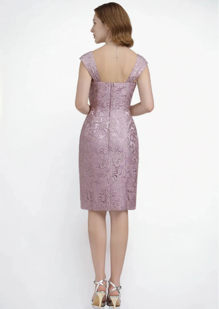 Fashion Sheath Mother of the Bride Dress Sweetheart Neckline Long Sleeve Jacket Knee-Length Evening Dress 2025 Free Customized