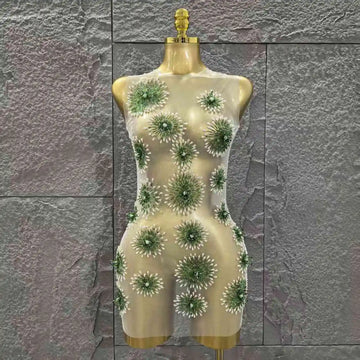 White Color Women Sleeveless Sexy O-Neck Bodycon Mini Dress Celebrate Nightclub Party Birthday Fashion Outfit Vestido WHITE