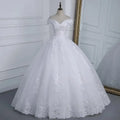 Pretty Off The Shoulder Lace Wedding Dress Wedding Gown Vintage Appliques Beading Bridal Dresses Plus Size Ball Gown Trouwjurk