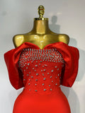 Women Sexy Off Shoulder Beading Bodycon Bandage Dress 2025 Celebrity Elegant Evening Club Party Luxury Birthday Dresses