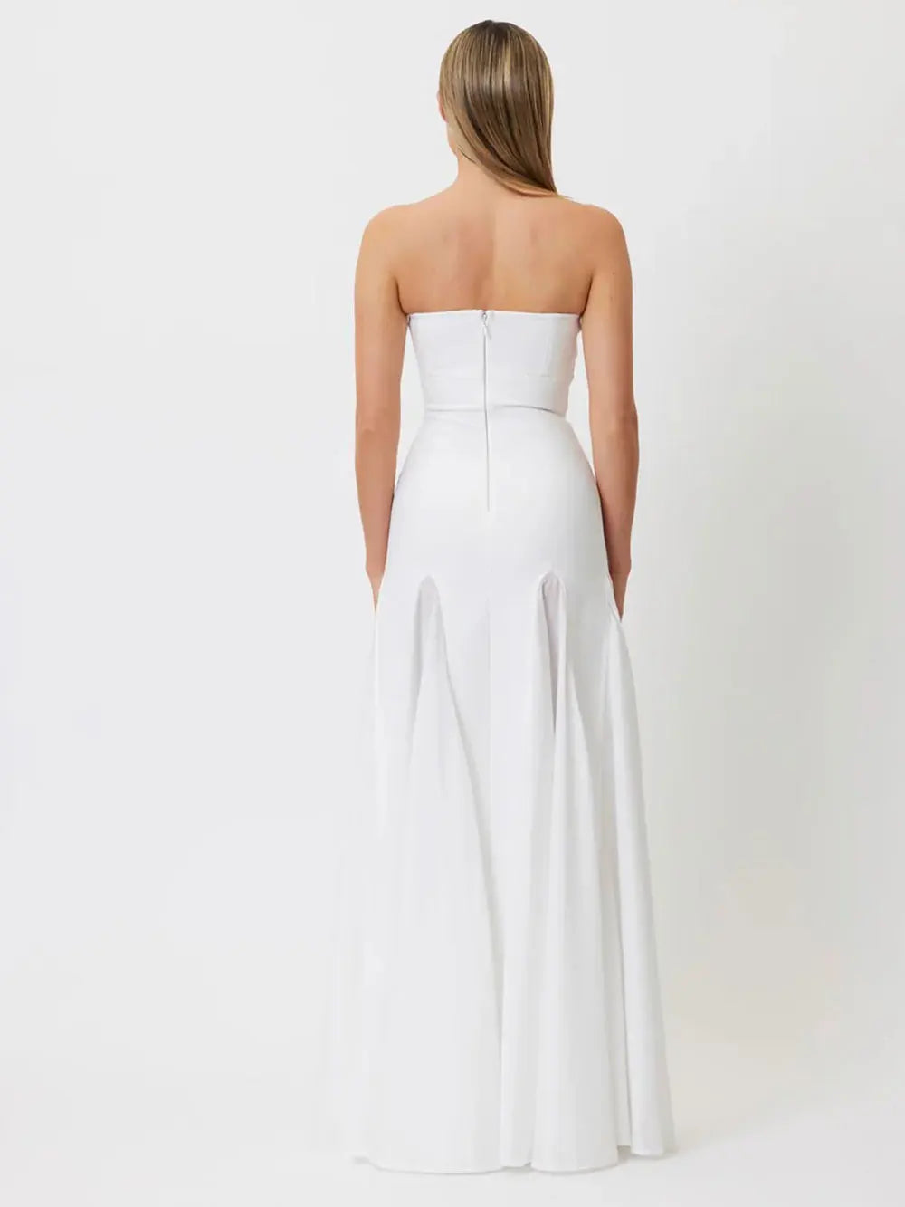 2025 Sexy Women'S Mesh Patchwork Bandage Dress Strapless Sleeveless Backless A-Line Pleated Long Dress For Evening Party Vestido
