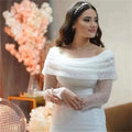 Luxury Beading Mermaid Wedding Dress Glitter Sequins Long Sleeves Shiny Sequins Robes De Soirée