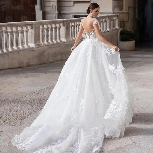 Wedding Dress Backless Detachable Train Lace Embroidery Mermaid Bridal Dress Plus Size Custom Made Vestido De Noiva