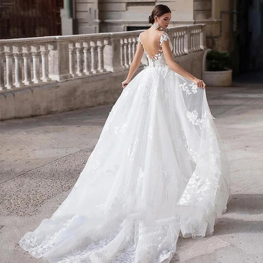New Wedding Dress Backless Detachable Train Lace Embroidery Mermaid Bridal Dress Plus Size Custom Made Vestido De Noiva