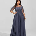 Customized Chiffon A Line Mother of Dresses Elegant Lace Applique Formal Bride Evening Gown vestido invitada boda