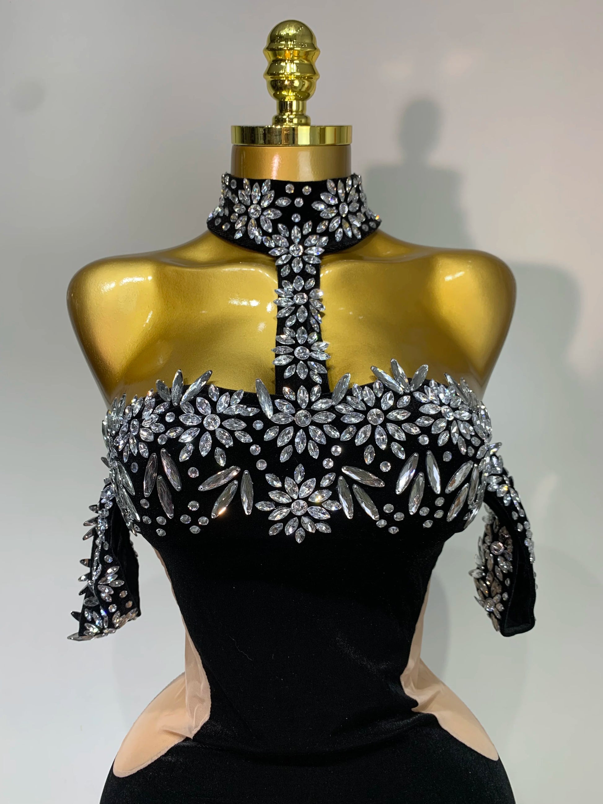 Women Sexy Off the Shoulder Shinning Crystal Bodycon Long Dress High Quality Velvet Celebrate Nightclub Party Birthday Dresses
