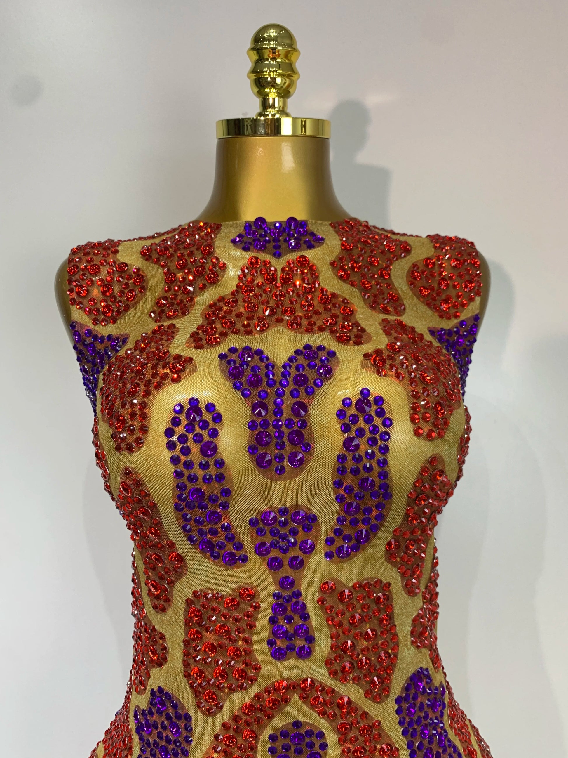 Sexy Sparkly Rhinestones Mesh Sleeveless Mini Dress Women Luxury Birthday Evening Party Fashion Show Stage Performance Outfit