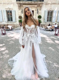 Classic Vintage Wedding Dresses Sweetheart A-Line Bridal Gowns Lace Appliques Tulle Robes For Brides Vestidos De Novia