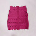 2025 Spring Women's Bandage Half Body Skirt High Waist Tight Skirt Fashion Versatile Short Skirt Cutting Design Half Body Skirt