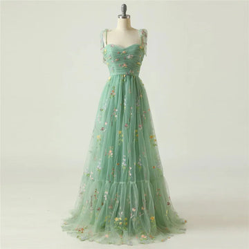 Fairy Tulle Prom Dress Sweetheart Spaghetti Strap Ruched Floor Length Homecoming Dress vestidos de graduación As Picture